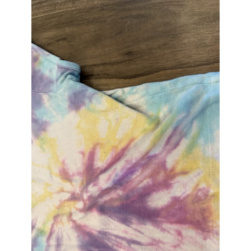 Los Angeles Apparel Womens Tie Dye Crew Neck Short Sleeve T-Shirt Made USA Small - Picture 4 of 9
